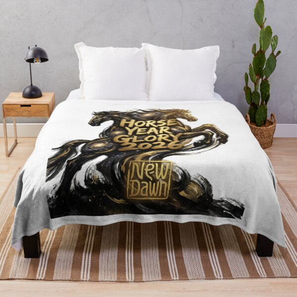 Item preview, Horse Year Glory 2026 - Celestial Horses and New Dawn Art for Chinese New Year designed and sold by JaaCreativeShop.