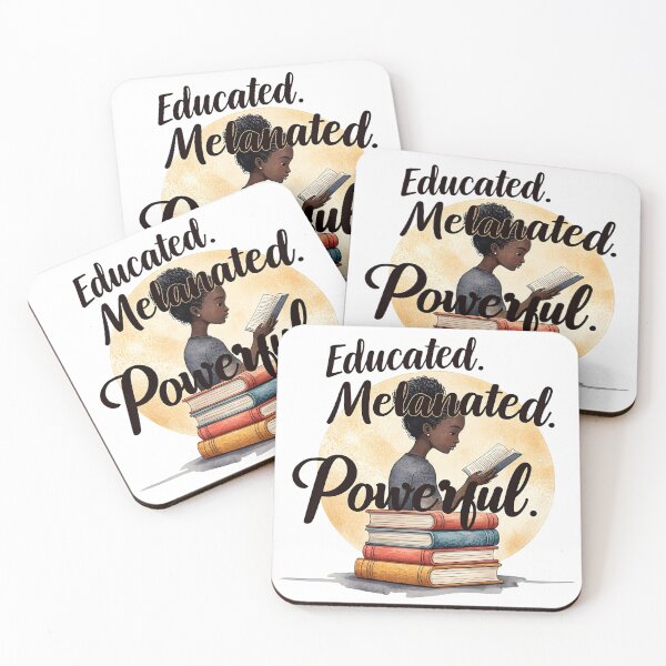 Item preview, Melanin Powered by Books – Empowering Reading Art designed and sold by KivaroArt.