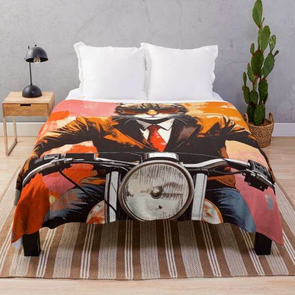 Item preview, Funny Graffiti cat on a motorcycle designed and sold by Boxing Kangaroo Retail Company.