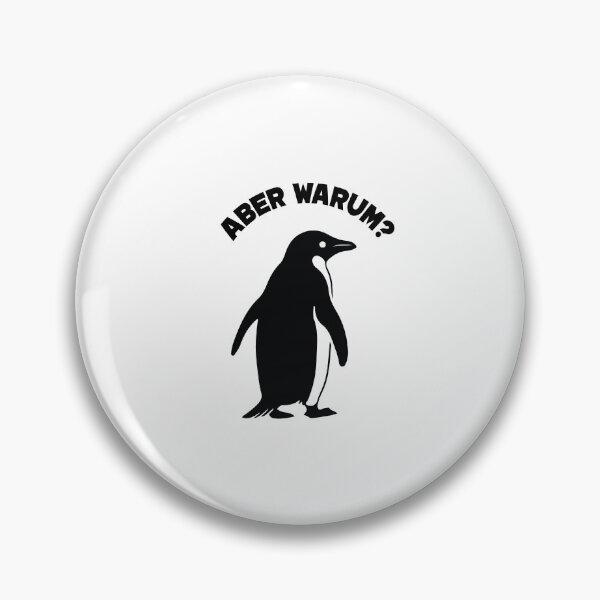 Item preview, Aber warum? Pinguin auf dem Weg zum Berg designed and sold by Felinefinesse.