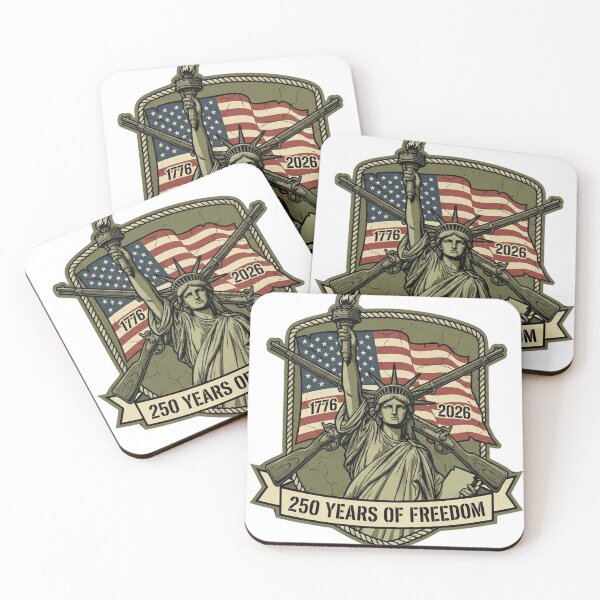 Item preview, 250 Years of Freedom Statue of Liberty 1776-2026 Patriotic Shield designed and sold by jrbdesigns.