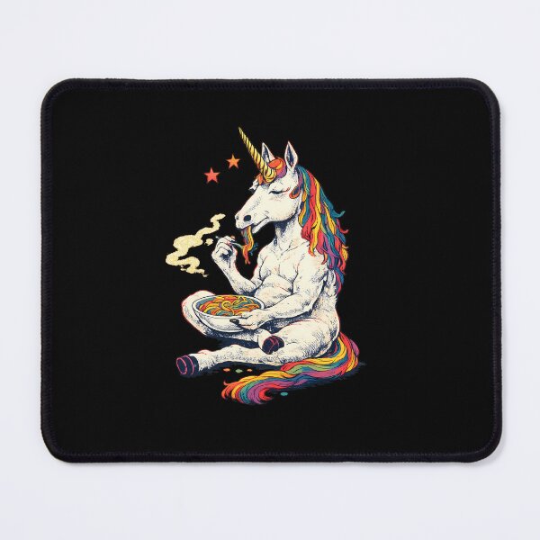Item preview, Chibi Unicorn Eating Rainbow Spaghetti Pasta Graphic designed and sold by Collagedream.