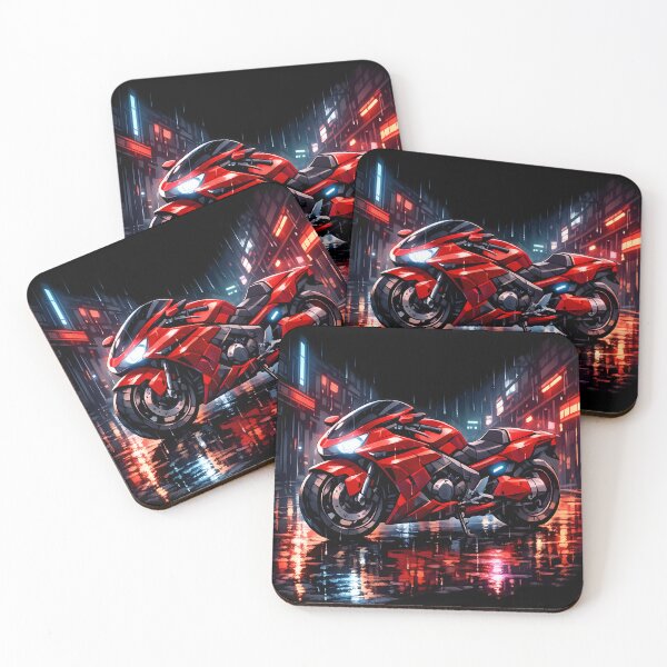 Item preview, Red Motorcycle Legacy designed and sold by KawaiiOrbit.