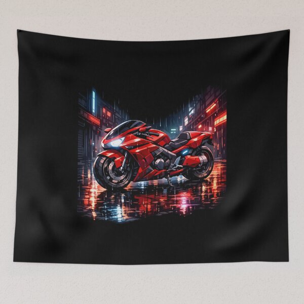 Item preview, Red Motorcycle Legacy designed and sold by KawaiiOrbit.