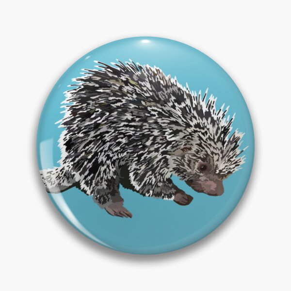 Item preview, P is for Prehensile Tailed Porcupine,Prehensile-Tailed Porcupine Artwork – Unique Rodent Illustration and Wildlife Design designed and sold by PrettylittlepastelUk.