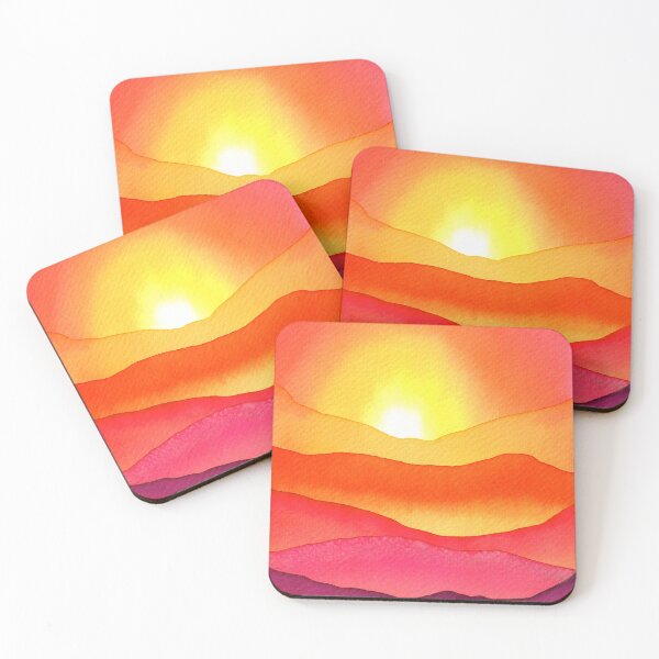Item preview, Vivid Desert Sunset Watercolor Landscape designed and sold by KelseyLovelle.
