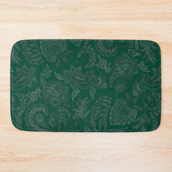Item preview, Velvet Bloom-Emerald Grove-Teal Canopy designed and sold by Fabricatemyart.