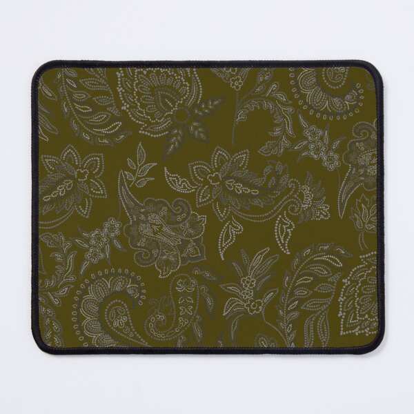 Item preview, Velvet Bloom-earthy Olive-brown-vintage Brown designed and sold by Fabricatemyart.