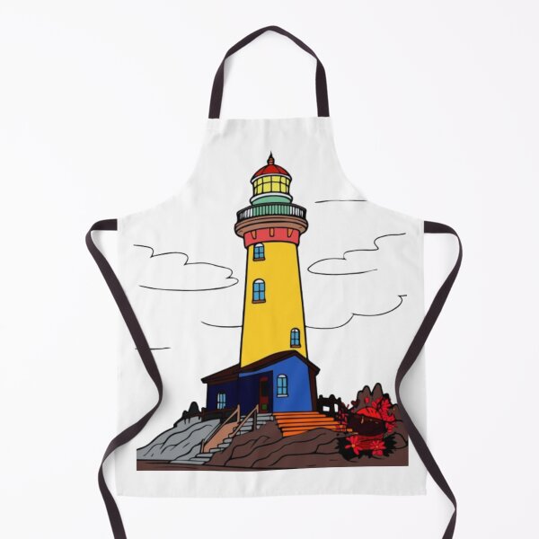 Item preview, Vibrant Coastal Lighthouse Illustration. designed and sold by PhantomArtStore.