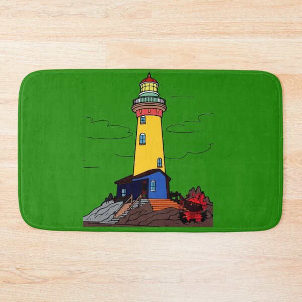 Item preview, Vibrant Coastal Lighthouse Illustration. designed and sold by PhantomArtStore.