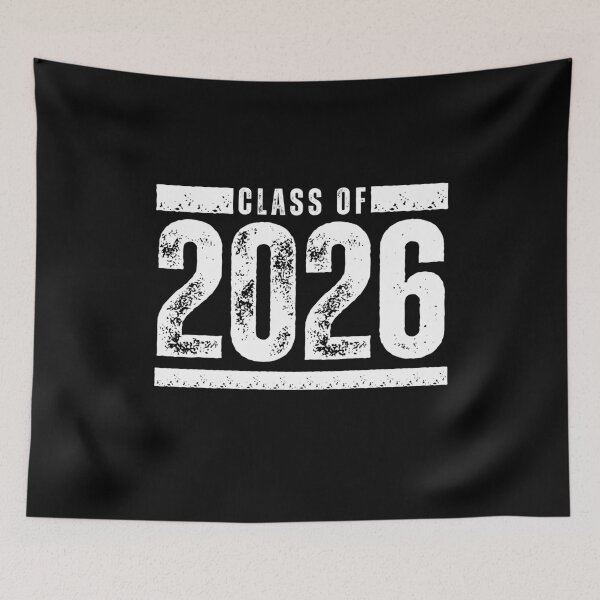 Item preview, Class of 2026 – Bold Graduation Design with Distressed Vintage Style for Seniors and Grads White Bars & Font designed and sold by GFamilyC.