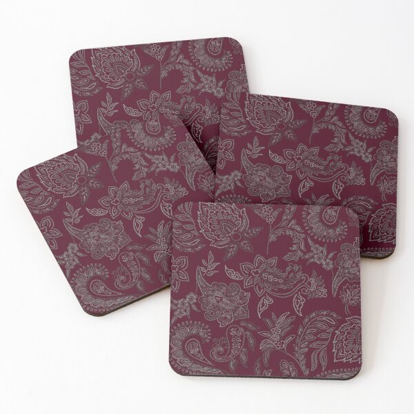 Item preview, Velvet Bloom-dark Wine-vintage Burgundy designed and sold by Fabricatemyart.