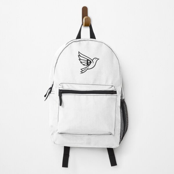 Item preview, Freedom Bird with Key – Minimal Symbolic Dark Design designed and sold by ArtVoyageShop.
