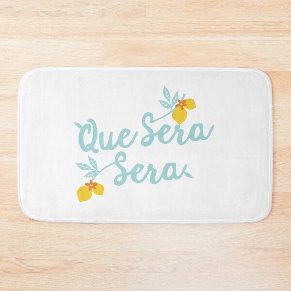 Item preview, Que Sera Sera – Cute Pastel Lemon Quote Design designed and sold by MonzaArtDesign.