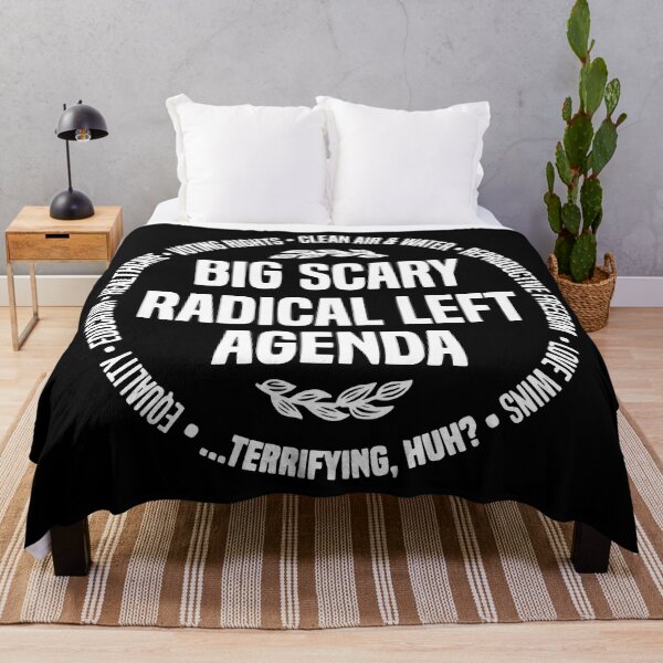 Item preview, Big Scary Radical Left Agenda Funny Liberal Satire designed and sold by kjanedesigns.