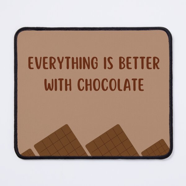 Item preview, Everything Is Better With Chocolate – Minimal Chocolate Lover Wall Art designed and sold by katerin17.