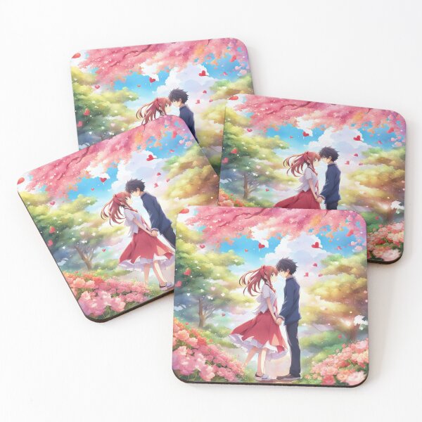 Item preview, Romantic anime scene designed and sold by ArtsJulian.