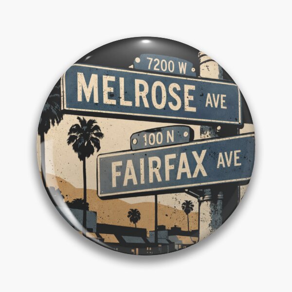 Item preview, Melrose & Fairfax Los Angeles Street Sign designed and sold by CoachEkong.