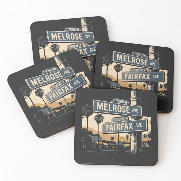 Item preview, Melrose & Fairfax Los Angeles Street Sign designed and sold by CoachEkong.