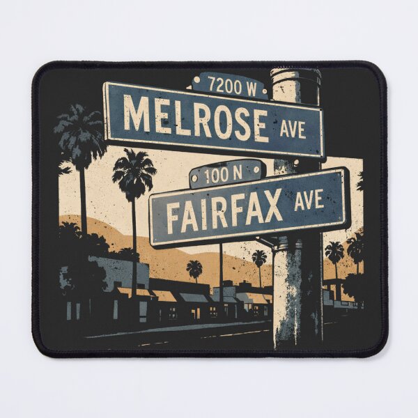 Item preview, Melrose & Fairfax Los Angeles Street Sign designed and sold by CoachEkong.