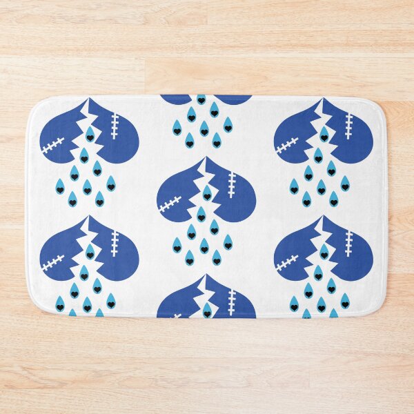 Item preview, Blue & Black Broken Hearts  & Tears on White designed and sold by Digitalmyth's Designs.