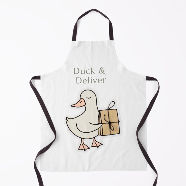 Item preview, Cute Duck & Deliver - Animal Humor Art designed and sold by Designorado.