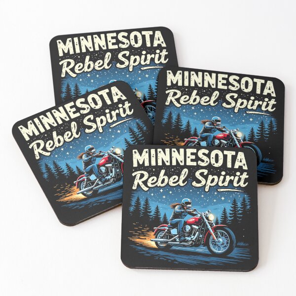 Item preview, Minnesota Rebel Spirit Motorcycle Art designed and sold by Uglyandcute.