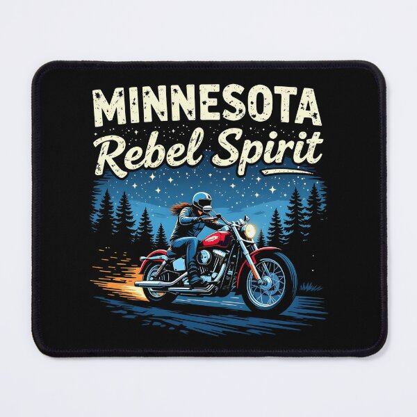 Item preview, Minnesota Rebel Spirit Motorcycle Art designed and sold by Uglyandcute.