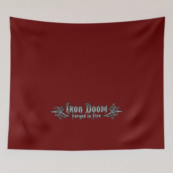 Item preview, Iron Doom logo with Gothic Typography designed and sold by HoriArc.