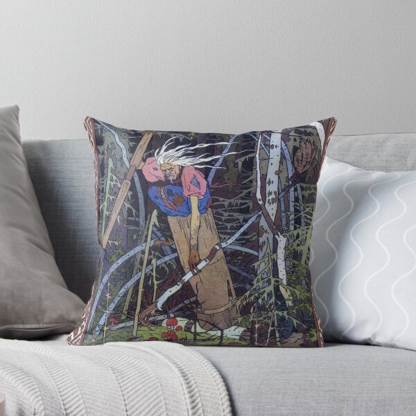Item preview, Baba Yaga Slavic Folklore Witch Design – Chicken-Leg Hut & Mortar Myth Art designed and sold by CulturalCurios.