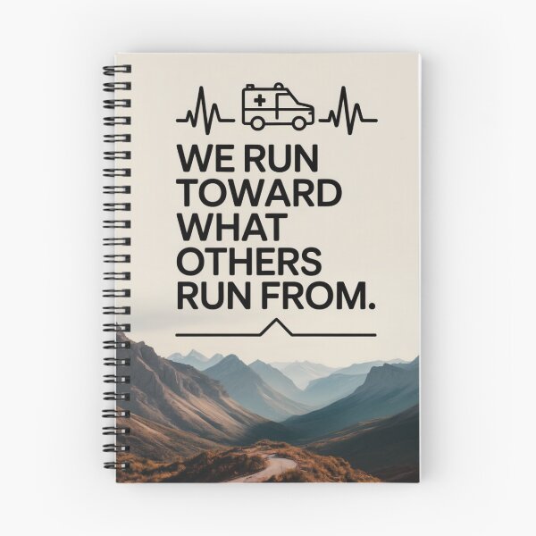 Item preview, We Run Towards What Others Run From First Responder Mountain Design designed and sold by FreeFromDefault.