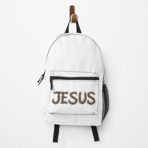 Item preview, Jesus Name in Crown of Thorns Style – Christian Symbolic Typography Art designed and sold by PRINTPIC.