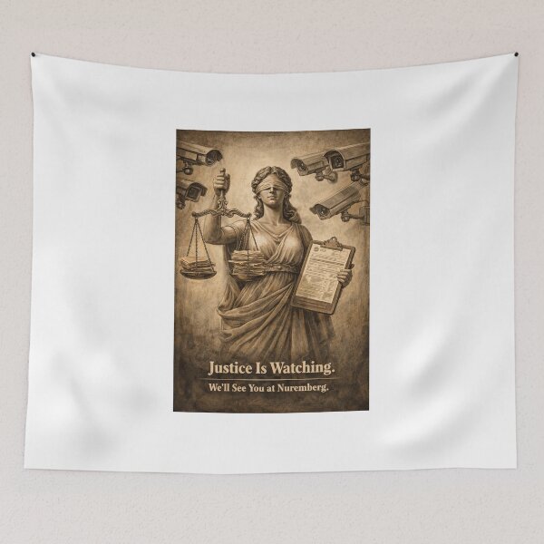 Item preview, Justice Is Watching designed and sold by iMIGHTwearTHAT.
