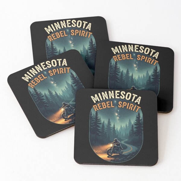 Item preview, Minnesota Rebel Spirit Motorcycle Art designed and sold by Uglyandcute.