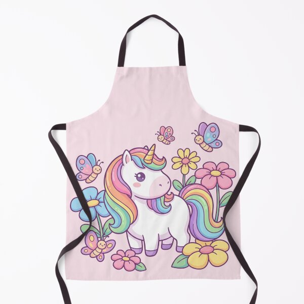 Item preview, Sweet Rainbow Sparkle Unicorn - Cute Kawaii Magical Nursery Art designed and sold by HappySproutArt.