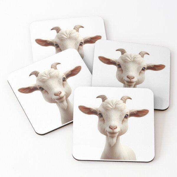 Item preview, Baby Goat Sticker | Cute Kawaii Kid Goat Illustration designed and sold by Teewave-Ashish.