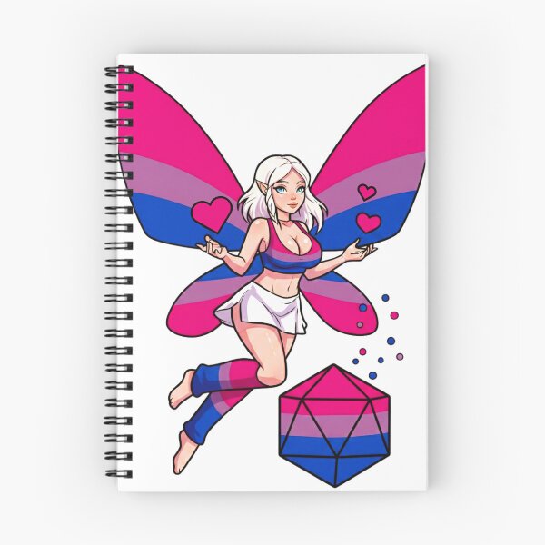 Item preview, D20 Gamer: Bisexual Pride Fairy designed and sold by SkinnyFlatWhite.