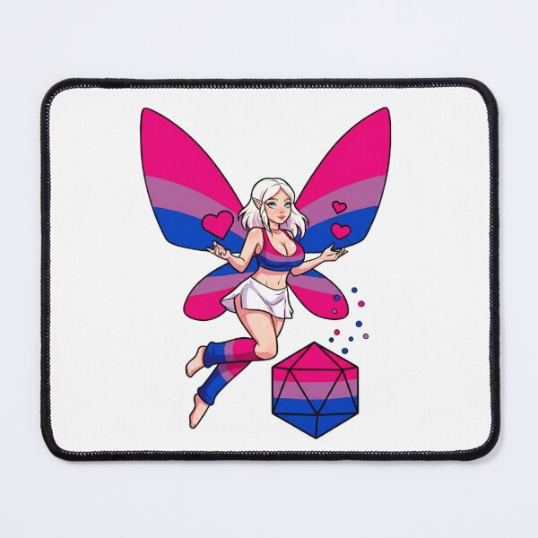 Item preview, D20 Gamer: Bisexual Pride Fairy designed and sold by SkinnyFlatWhite.