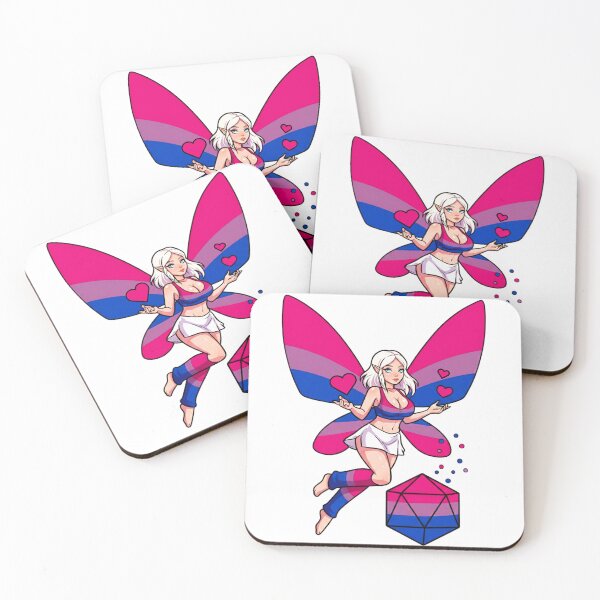 Item preview, D20 Gamer: Bisexual Pride Fairy designed and sold by SkinnyFlatWhite.