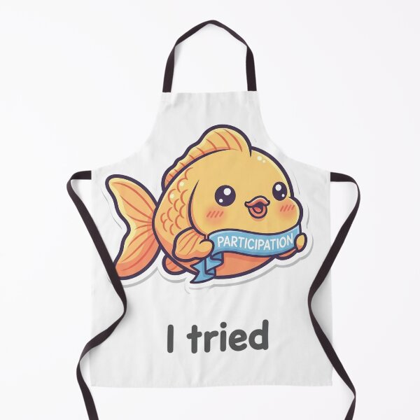 Item preview, I Tried – Cute Goldfish With Participation Ribbon designed and sold by artaipix.