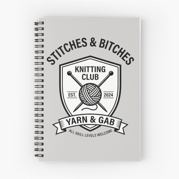 Item preview, Funny Stitches and Bitches Knitting Club Badge designed and sold by capricedefille.