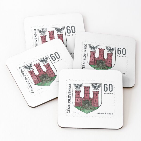 Item preview, Czech Republic Red Castle Uhersky Brod Vintage Postage Stamp designed and sold by red-amber65.
