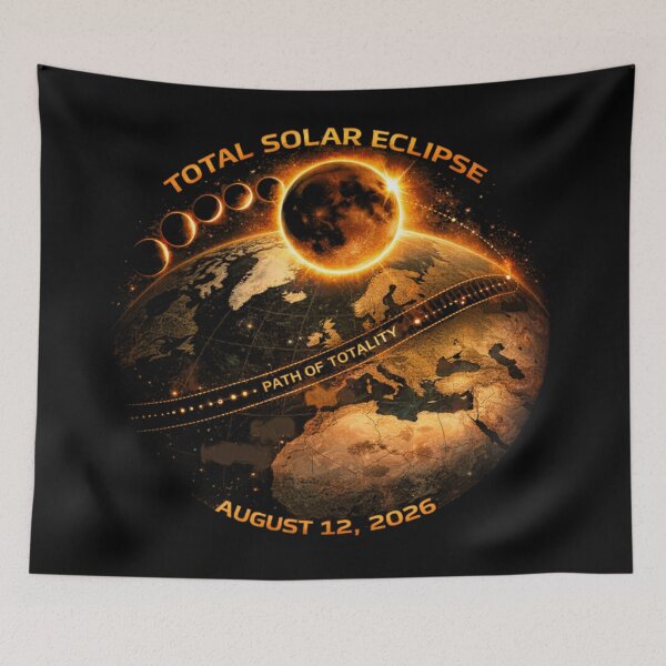 Item preview, Total Solar Eclipse 2026-Path of Totality designed and sold by artcolory.