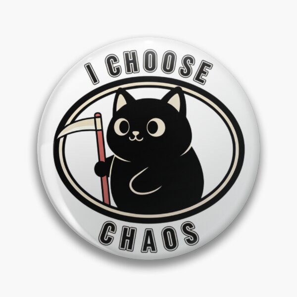 Item preview, Funny cat I Choose Chaos designed and sold by  ARTILOGÍA.