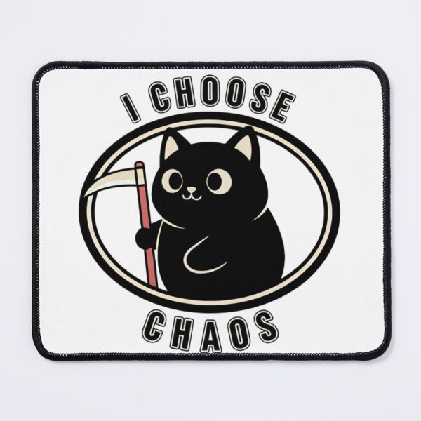 Item preview, Funny cat I Choose Chaos designed and sold by ARTILOGÍA.