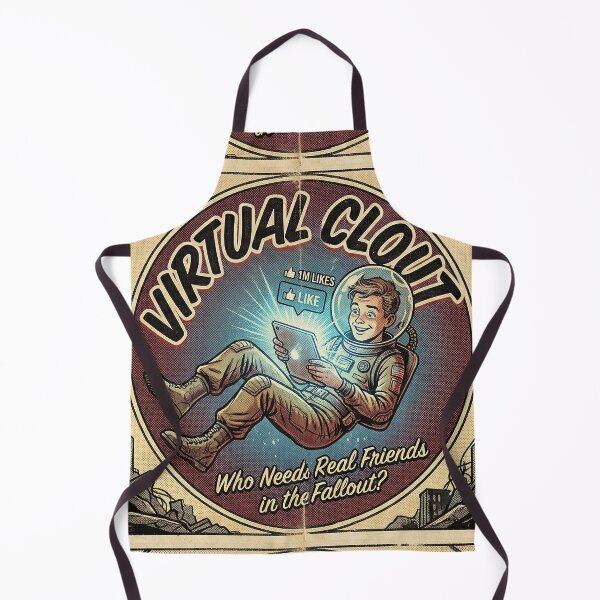 Item preview, Virtual Clout: Dystopian Retro-Futurist Astronaut Satire designed and sold by SavinMercantile.
