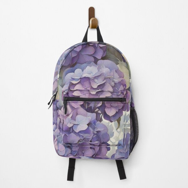 Item preview, Elegant classic watercolor purple blue floral purple hydrangeas designed and sold by hollycooper.