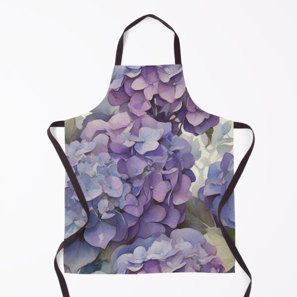 Item preview, Elegant classic watercolor purple blue floral purple hydrangeas designed and sold by hollycooper.