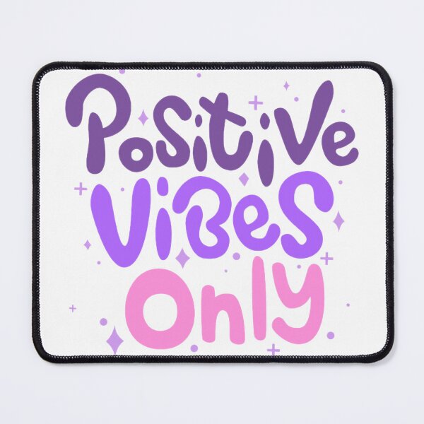 Item preview, Positive Vibes Only Colorful Quote designed and sold by Bliss Studio.