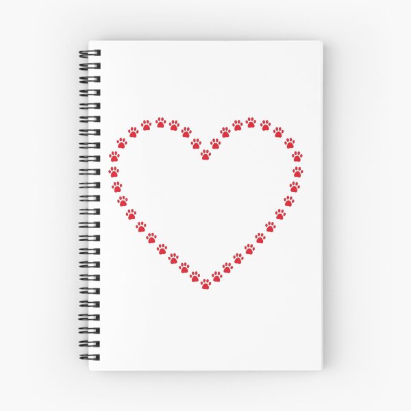 Artikelvorschau, Pfotenabdruck-Herz – Minimalistisches Design für Tierliebe zum Valentinstag entworfen und verkauft von EchopawCo.